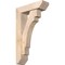 Ekena Millwork Merced Slat Smooth Bracket w/ Offset Brace, Douglas Fir, 5 1/2"W x 18"D x 30"H BKT0604X18X30MRC06SDF - alternate 1